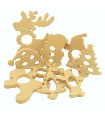 SPECIAL OFFER - 18mm Freestanding Christmas MIXED CHOCOLATE Holders - Mixed shapes 10 Pack